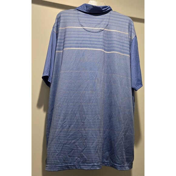 Ben Hogan Men's‎ XL Blue Striped Short Sleeve Golf Polo Shirt - Picture 2 of 3